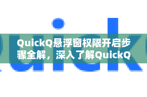 QuickQ悬浮窗权限开启步骤全解，深入了解QuickQ更多实用功能