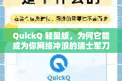 QuickQ 轻量版，为何它能成为你网络冲浪的瑞士军刀？